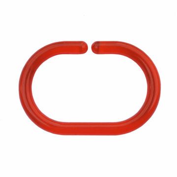 Shower Rings plastic SENSEA red 12 pieces