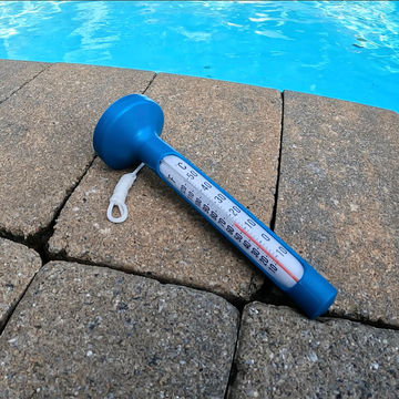 NATERIAL FLOATING THERMOMETER 19.7X6X6CM WITH CORD 