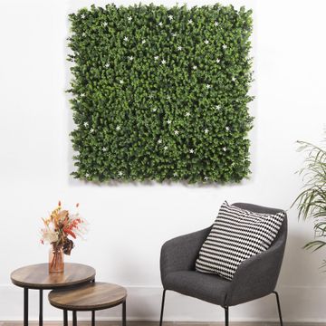 NATERIAL WHITE FLOWER VERTICAL GARDEN TILE 1MX1M