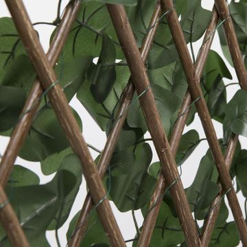 NATURAL BIG LEAVES EXTENSIBLE  VERTICAL GARDEN FRAME 1Mx2M