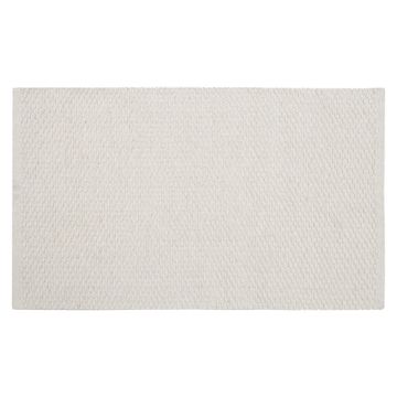 Rug indoor cotton cream rectangle 50 x 80cm sachal inspire