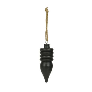 Belinda Mango Wood Black Christmas Decor 10.5x4cm
