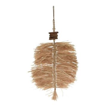 Raffia tassle hang triang decor 33x63cm
