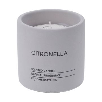 York citronella candle embosssed sand pot 12cm