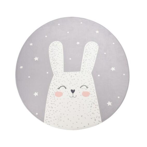 Children's round bunny rug 100cm