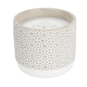 Surrey citronella cement pot candle 12x10cm