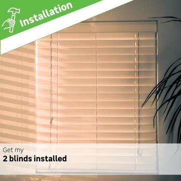 2 blinds installation fee