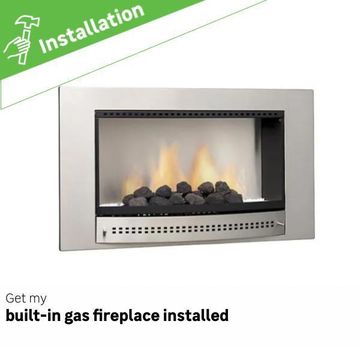 Built-in gas fireplace installation fee