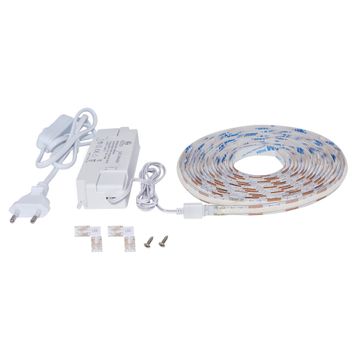 Kit 5m cob led ribbon 3000k 1000lm/m rc