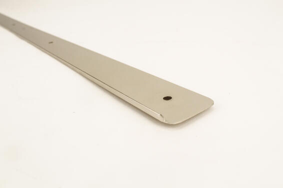 Kitchen Countertop End Trim L60Cm X W3,5Cm Brushed Nickel