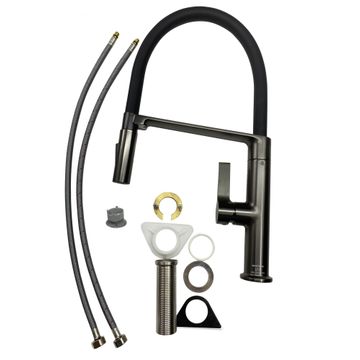 Delinia Kitchen Sink Mixer Tap Oly Titan Brushed