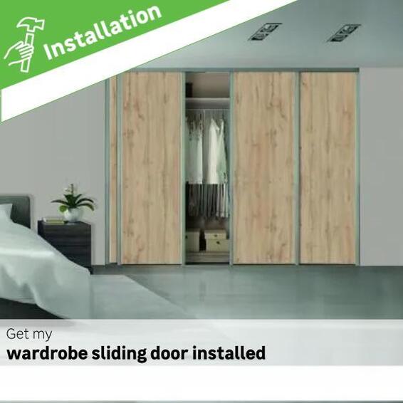 Wardrobe sliding door installation fee