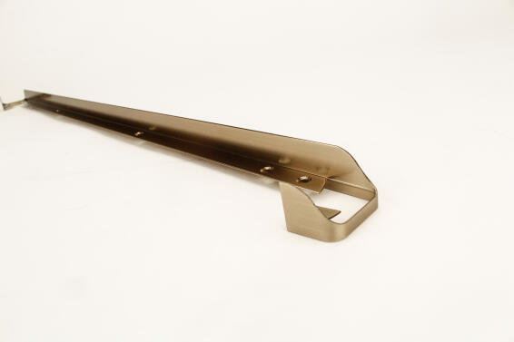 Kitchen Countertop Corner Joint L60Cm X W2,8Cm X H3,2Cm Brushed Nickel