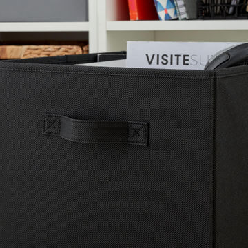 POLYESTER BOX L SPACEO BLACK 31X31X31