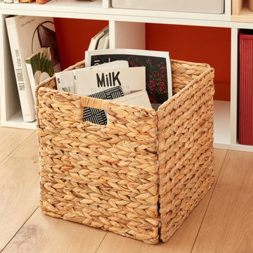 POLYESTER BOX L SPACEO HYACINTH 31X31X31