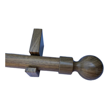 NATURAL OAK WOODEN POLE 33MM 1.5M
