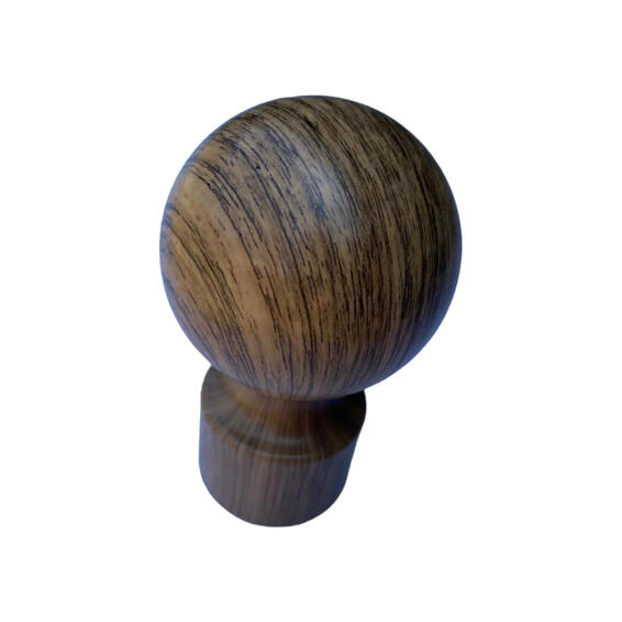 Ball finial natural oak 33mm (2)