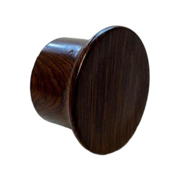Wooden Pole Endcap Finial Walnut 33mm
