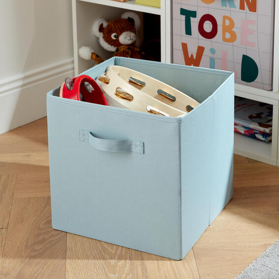 POLYESTER BOX L SPACEO CELADON 31X31X31