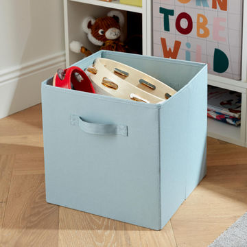 POLYESTER BOX L SPACEO CELADON 31X31X31