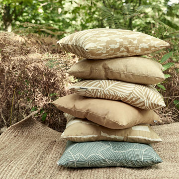 NATERIAL SOFT PILLOW 40X40X8 YELLOW