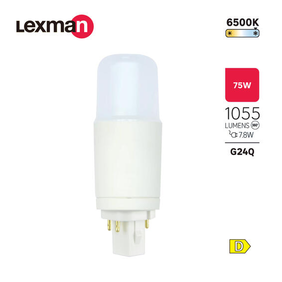 Lexman new23-led pl g24q 7.8w cool daylight