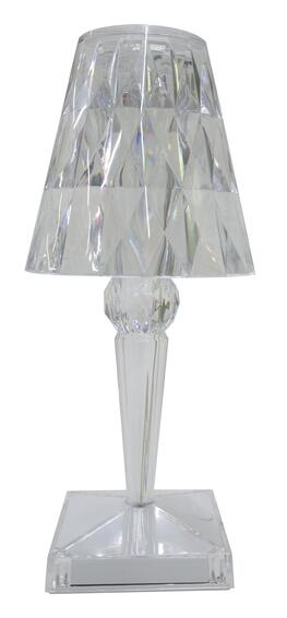 K Light Rechargeable Table Lamp Acrylic Clear 1W Led