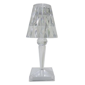 K Light Rechargeable Table Lamp Acrylic Clear 1W Led