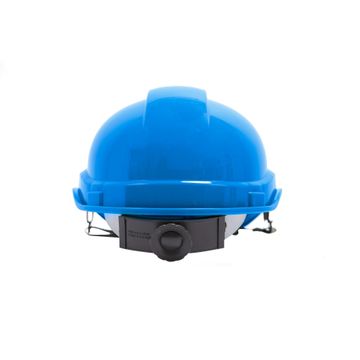 DEXTER BLUE SAFETY HELMET WITH CHINSTR