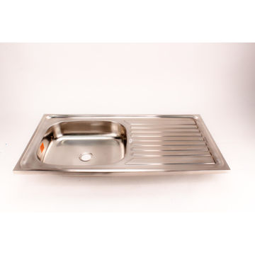 Cam Africa Kitchen Sink Single Bowl Single Drainer Stainless Steel 91.5Cmx46 Cm Excl 40Mm Sc195/1