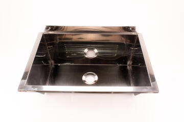 Kitchen sink wash trough 1 bowl stainless steel drop in CAM AFRICA 545 x 380mm