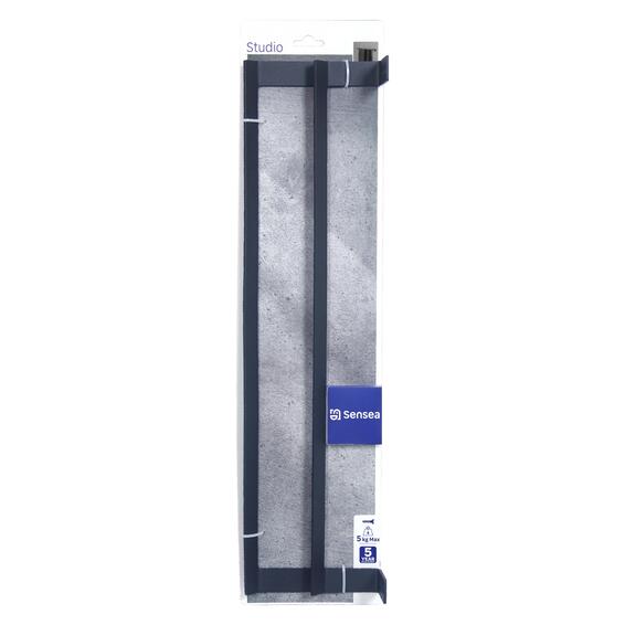 Sensea studio double towel rail forged black 50cm