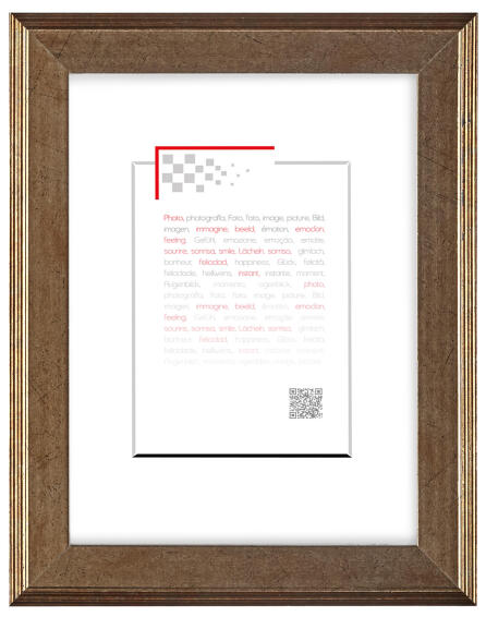 Frame Gold Line 18x24cm