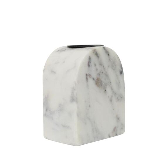 Archer marble candle holder 6x4x8.5cm