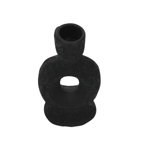 Andy polyresin candle holder 7.5x15cm