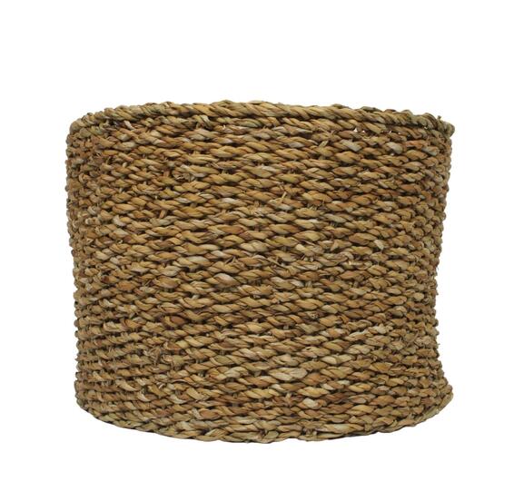 Round seagrass basket 35x25cm