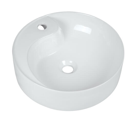 Solo santorini freestanding basin white