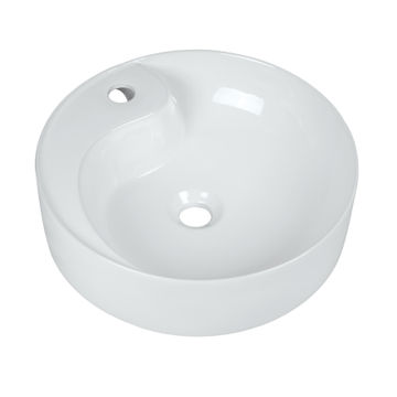 Solo santorini freestanding basin white