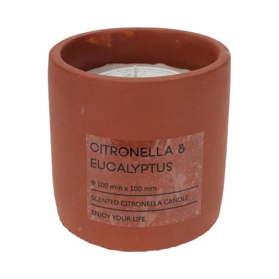York citronella embos candle terra pot 12cm