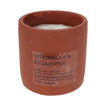 York citronella embos candle terra pot 12cm
