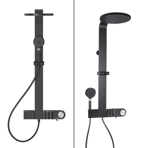 Sensea Neo Full System Thermostatic Shower Column Black