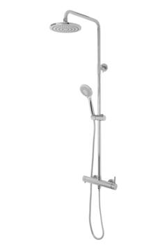 Bijiou Durance Shower Column Wall Mount with Single Lever Mixer Chrome