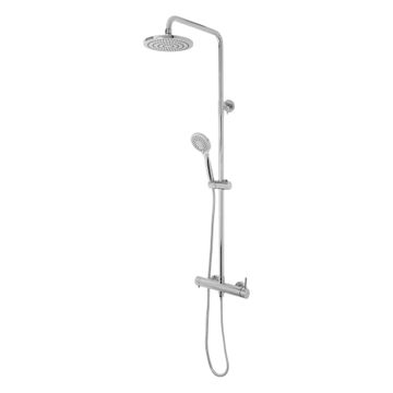 Bijiou Durance Shower Column Wall Mount with Single Lever Mixer Chrome