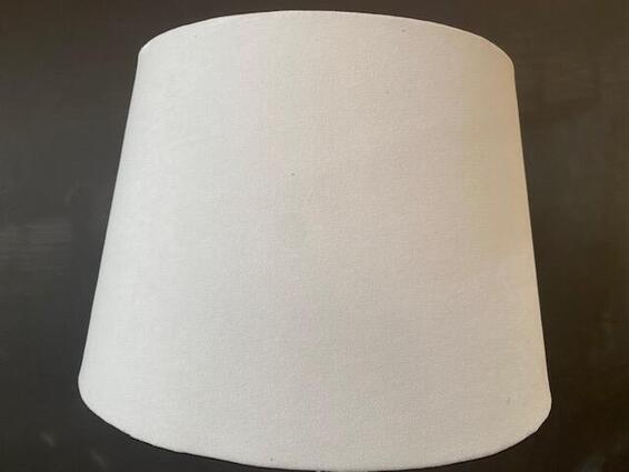cream tapered drum lamp shade 40cm