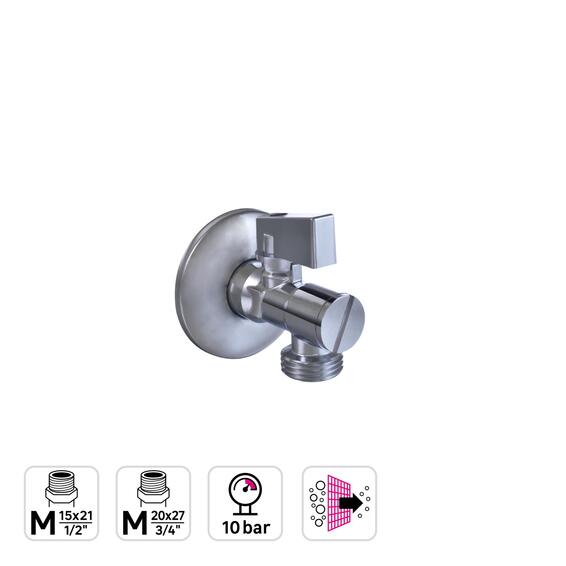 EQUATION ANGLE VALV 10B AT M1/2 M3/8 WHT ROUND