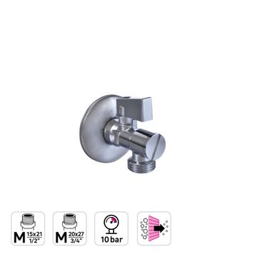 EQUATION ANGLE VALV 10B AT M1/2 M3/8 WHT ROUND