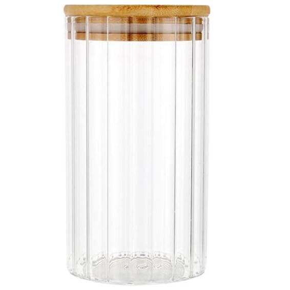 Gem food storage Container Bamboo Lid  90x150mm