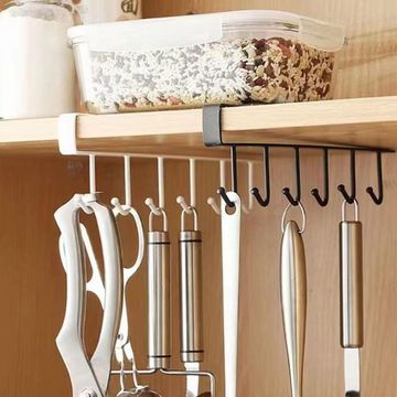 Hanging Hooks Organiser Black W2cmxD26.2cm