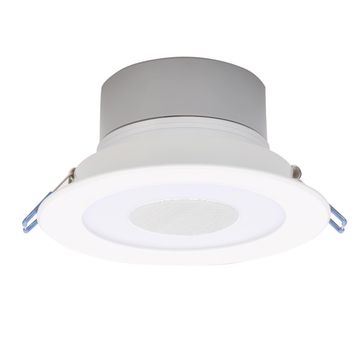Recess Dl Speaker Led 550Lm 4000K Wh Ip4