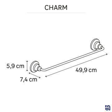 Sensea charm towel rail matt black 40cm